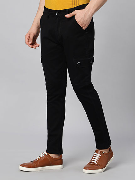 Utility Solid Stretchable Cargo Pant