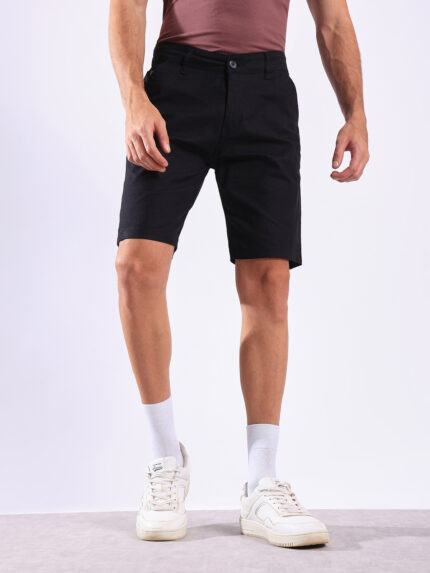 Hence Men Linen Textured Chino Shorts