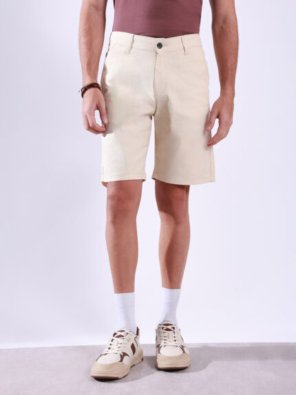 Linen Textured Chino Shorts